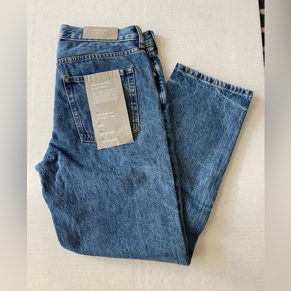 NWT Everlane The Relaxed Straight Organic Jean size 29 - Picture 5 of 16